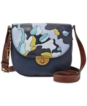 Fossil Emi Printed Leather Saddle Bag
