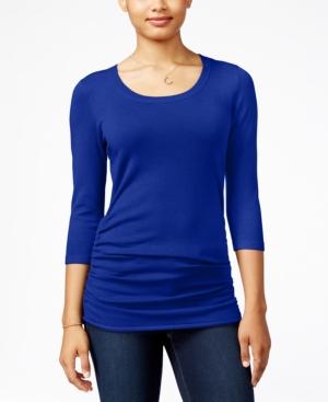 Pink Rose Juniors' Ruched Sweater