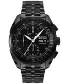 Bulova Accuswiss Men's Automatic Chronograph Tellaro Black Pvd Stainless Steel Bracelet Watch 43mm 65c116
