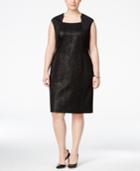 Calvin Klein Plus Size Snake-print Sheath Dress
