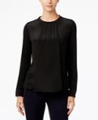 Weekend Max Mara Silk-front Pleated Top