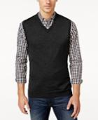 Club Room Men's Big And Tall V-neck Merino Wool Sweater Vest, Only At Macy's
