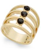 Inc International Concepts Gold-tone Multi-layer Stone Statement Ring, Only At Macy's