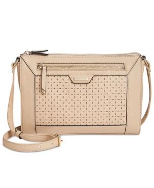 Tignanello Frame Perforated Leather Crossbody