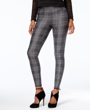 Hue Metallic Plaid Printed Leggings, A Macy's Exclusive Style
