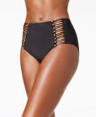 Kenneth Cole High-waist Cutout Bikini Bottoms Women's Swimsuit