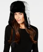 Dkny Quilted Puffer Faux-fur Trapper Hat, Created For Macy's