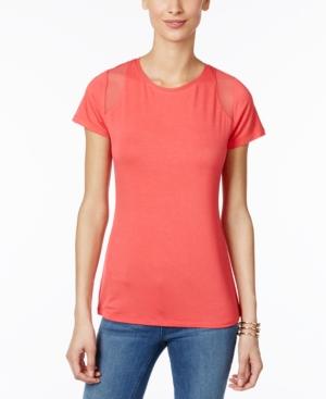Inc International Concepts Mesh-inset T-shirt, Created For Macy's