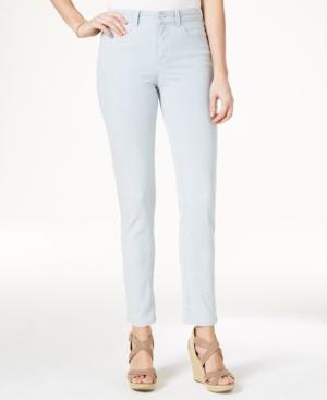 Charter Club Petite Striped Tummy-control Bristol Skinny Ankle Pants, Only At Macy's