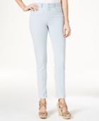 Charter Club Petite Striped Tummy-control Bristol Skinny Ankle Pants, Only At Macy's