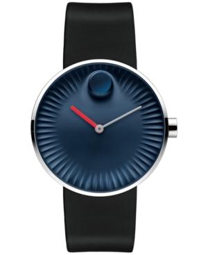 Movado Men's Swiss Edge Black Rubber Strap Watch 40mm 3680004