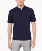 Daniel Hechter Paris Men's Aston Mix-media Banded-collar Polo, A Macy's Exclusive Style