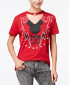 Disney Juniors' Cotton Mickey Mouse O-ring Choker T-shirt