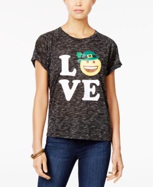 Freeze 24-7 Juniors' Love St. Patrick's Day Graphic High-low T-shirt