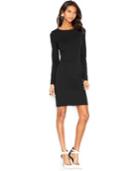 Bar Iii Long-sleeve Ponte-knit Dress