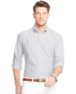 Polo Ralph Lauren Men's Big And Tall Striped Oxford Shirt