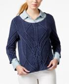 Maison Jules Crew-neck Pullover Sweater, Only At Macy's