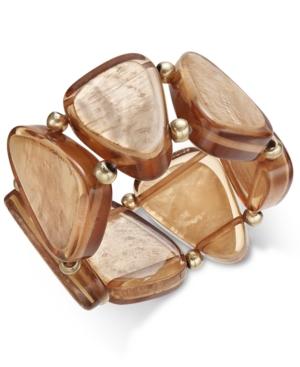 Inc International Concepts Gold-tone Taupe Bracelet, Only At Macy's