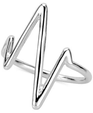 Heartbeat Ring In Sterling Silver Or 14k Gold-plated Sterling Silver