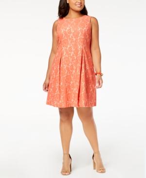 Jessica Howard Plus Size Lace A-line Dress