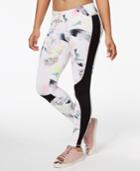 Material Girl Active Juniors' Printed Side-stripe Yoga Leggings, Created For Macy's