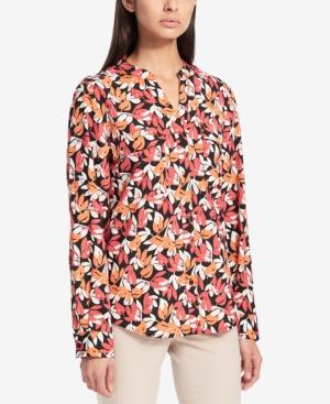 Calvin Klein Printed Utility Blouse