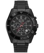 Bulova Men's Chronograph Marine Star Black Ion-plated Stainless Steel Bracelet Watch 43mm 98b231