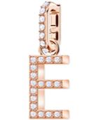 Swarovski Remix Collection Rose Gold-tone Pave Alphabet Charm