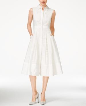 Rachel Rachel Roy Striped Fit & Flare Shirtdress