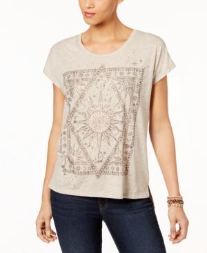 Style & Co Foil-print T-shirt, Created For Macy's