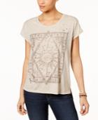 Style & Co Foil-print T-shirt, Created For Macy's