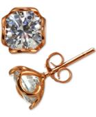 Giani Bernini Cubic Zirconia Wavy Edge Stud Earrings, Created For Macy's