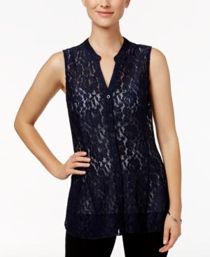 Charter Club Lace Blouse, Only At Macys