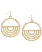 Bcbgeneration Gold-tone Half-moon Door Knocker Drop Earrings