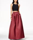 Xscape Crystal-embellished Two-piece Gown