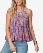 O'neill Juniors' Rainie Printed Cord-strap Tank Top