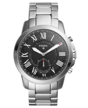 Fossil Q Men's Grant Stainless Steel Bracelet Hybrid Smart Watch 44mm