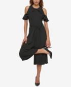 Jessica Simpson Ruffled Off-the-shoulder Culotte Jumpsuit