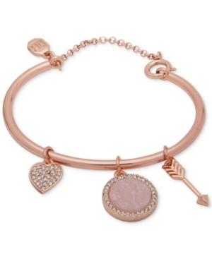 Ivanka Trump Rose Gold-tone Charm Bangle Bracelet