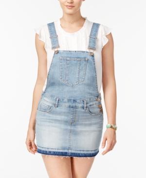 Dollhouse Juniors' Denim Overall Skirt