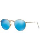 Ray-ban Polarized Round Metal Sunglasses, Rb3447 53