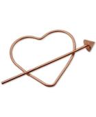 Guess Rose Gold-tone Heart & Arrow Hair Pin