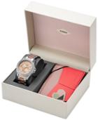 Fossil Women's Riley Two-tone Bracelet Watch & Card Wallet Box Set 38mm Es4249set