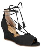 Adrienne Vittadini Marcey Lace-up Wedges Women's Shoes