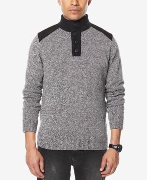 Sean John Men's Marled Henley Sweater