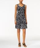 Style & Co. Petite Sleeveless Printed Sheath Dress, Only At Macy's