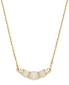 Opal (5/8 Ct. T.w.) & Diamond Accent 18 Collar Necklace In 14k Gold