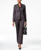 Le Suit Striped Two-button Pantsuit