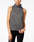Bar Iii Sleeveless Striped Turtleneck, Only At Macy's