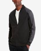 Kenneth Cole Reaction Men's Perforated Colorblocked Bomber Jacket